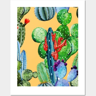 Cactus texture Posters and Art